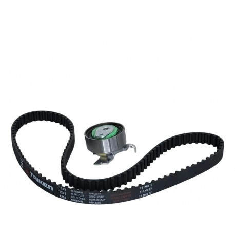 KIT TIEMPO CORREA FIAT PALIO/SIENA / IDEA / STILO1.8 SOHC 05-08(2PIEZAS) TENSOR METALICO CON SUPLEMENTO PLASTICO. CORR (TAIKEN)