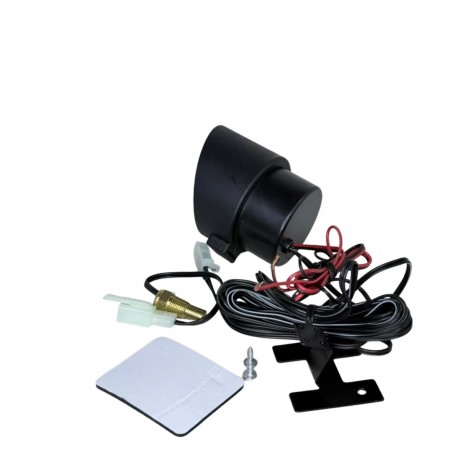 RELOJ TEMPERATURA VOLTIMETRO DIGITAL 12V/24V LCD REDONDO (RCR)