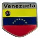 EMBLEMA BANDERA VENEZUELA METAL 5x5cm (RCR)