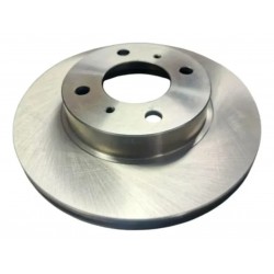 DISCO DE FRENO DELANTERO MITSUBISHI LANCER GLX CON BANDA ATRAS 4 HUECOS (PERFORADO Y ACANALADO) (GMQ) DF-31300GMQ
