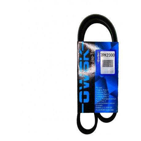 CORREA UNICA HILUX/MERU/HIACE 2.7/3RZ 06-14/DODGE RAM 2500/VAN 3.9 99-01 (7PK2300)(OWBK)