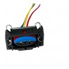 CONECTOR BOBINA FIESTA/ECOSPORT/KA 3 PINES NEGRO OVALADO CON CLIP