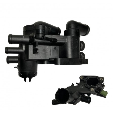 TERMOSTATO COMPLETO PLASTICO FOX/SPACEFOX/CROSSFOX/POLO/IBIZA (INCLUYE SENSOR TEMPERATURA CONECTOR 4 PINES) (ANCOV)