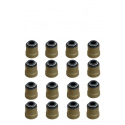 GOMA DE VALVULA JEEP GRAND CHEROKKE WK 16 BUJIAS 4.7 L 08-10 (16 PCS-VITON) "POSITIVE TYPE" (RUSHMORE)
