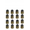 GOMA DE VALVULA JEEP GRAND CHEROKKE WK 16 BUJIAS 4.7 L 08-10 (16 PCS-VITON) "POSITIVE TYPE" (RUSHMORE)